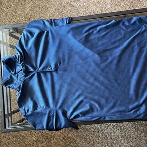 Golf Polo: Greg Norman: Navy Blue/ Size Medium